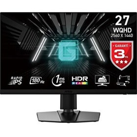 Resim MSI G272QPF E2 Rapid 27" 1 MS 180 HZ FreeSync Premium IPS Flat WQHD Pivot Oyuncu Monitörü 