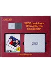 Resim Fujifilm Instax Link Wide Akıllı Telefon Yazıcısı Beyaz 