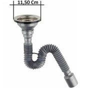 Resim Çöpmak Evye Sifonu Flexi Gövde Sifonu Tahliye 50Mm 