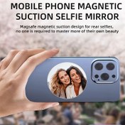 Resim 17 Parça Güçlü Mıknatıslı Manyetik Selfie Aynası, iPhone 16/15/14/13 için Yüksek Kaliteli Konveks Ayna, Vlog Çekimi için Fotoğraf Asistanı, Fotoğraf Çekimi için Konveks Ayna, Manyetik Halka ve Temizlik Bezi ile Birlikte 