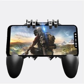 Resim Teknocan Marketing 4 Tetikli Mobil Oyun Kolu - 90° Dönebilen Gövde, Ergonomik Kavrama, Dayanıklı Fiber Malzeme, Uyumlu Pubg & Cod & Fire Oyun Kontrolcüsü | AK66 