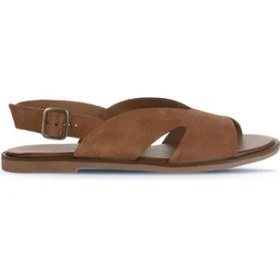 Resim Bueno Shoes Taba Alf Süet Kadın Düz Sandalet 01WA5708 01WA5708 