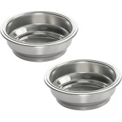 Resim Ipoearthu 58 mm Çift Duvarlı Filtre Sepeti Kahve Makinesi Paslanmaz Çelik Çift Duvarlı Taşınabilir Süzgeç Sepeti Yeniden Kullanılabilir Kahve Filtreleri (Yurt Dışından) 