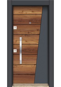 Resim MONO ÇELİK KAPI MN-1105 SAĞ Daire Giriş Kapısı, Çelik Kapı 