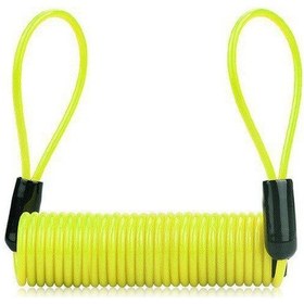 Resim Sarı 120 Cm Bisiklet Disk Fren Kilidi Hatırlatma Halat Motosiklet İçin Uygun Çelik Tel Halat Kilit Ve Çanta Hatırlatma Bahar Kablosu 