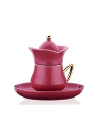 Resim Korkmaz Lalezar Collection 2li Pembe Kahve Fincan Takımı 