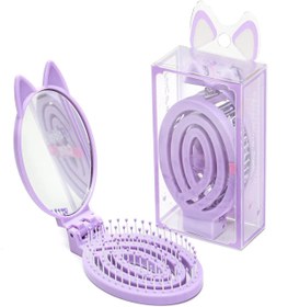 Resim İBİCO İ15-033 KATLANIR ÇOCUK AYNALI TARAK - Pembe 