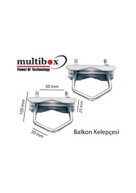 Resim Multibox Balkon Kelepçesi Çanak Anten Montaj Aparatı 