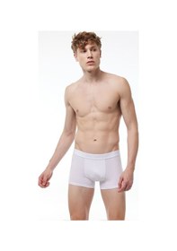 Resim Malabadi Erkek Beyaz 3 Lü Paket Modal Kısa Boxer 011 Beyaz 