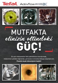 Resim TEFAL Üstün Performanslı 4 Bıçaklı Blender Mutfak Robotu Seti - Cam 1,5lt Hazne - 1500w 