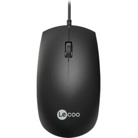 Resim Lecoo MS100 USB Kablolu 1000 DPI 3 Tuşlu Sağ / Sol El ile Kullanıma Uygun Optik Mouse Siyah 