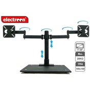 Resim Electroon 23" Masa Üstü Portatif Çiftli Monitör Askı Aparatı 