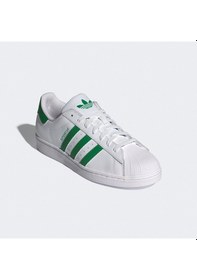 Resim adidas Superstar Unisex Beyaz Spor Ayakkabı Düz Ie9047 Beyaz 