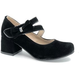 Resim İremsu 7845 Yandan Kurdelalı Kız Çocuk Topuklu Çocuk Ayakkabı Çok Renkli 