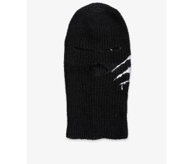 Resim Iz Detaylı Siyah Kar Maskesi 