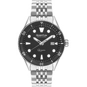 Resim Quantum QMG1024.350 Otomatik Erkek Kol Saati | 46MM, Safir Cam, Siyah Kadran, Çelik Bilezik 