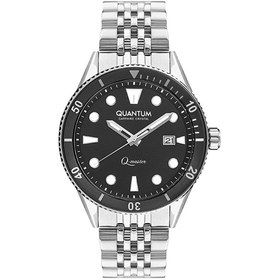 Resim Quantum QMG1024.350 Otomatik Erkek Kol Saati | 46MM, Safir Cam, Siyah Kadran, Çelik Bilezik 