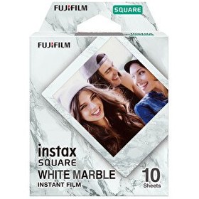 Resim Fujifilm Instax Square Whitemarble 10'lu Kare Özel Film 
