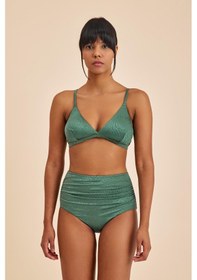 Resim Amarelle Bali Yeşil Yüksek Belli Toparlayıcı Bikini Alt Yeşil 