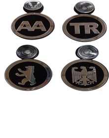 Resim SEDEF LED SHOP 4'lü Set Aynalı Vantuzlu Pleksi Arma 