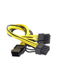 Resim Pci e 8 Pin (6+2) 2X Pci-e Ekran Kartı Power Çoklayıcı Kablosu 