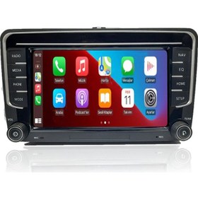 Resim Vw Touran Androıd 11 Seslı Komut Multımedya Ekran Oem 