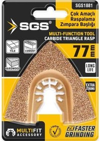 Resim Sgs 1881 Multı-tools Kesici Ve Raspalama Zımpara Başlığı Karbür 77mm 