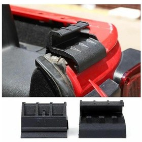 Resim Mufunye 2007-2018 Wrangler Jk Yumuşak Üst Arka Cam Tutma Klipsleri 