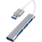 Resim PrimeX Plus Px-Typ5 Ultra Slim Gri USB Hub 4 Port USB 3.0 Çoklayıcı USB Çoklayıcı 