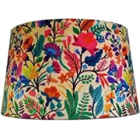 Resim Lambada Lambader Şapkası, Abajur Şapkası ( Bahar Desen ) 