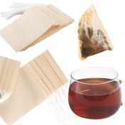 Resim 100 adet Biyolojik Çözünebilir Kahve ve Çay Filtre Çantaları ile Çekme Halatı - Toprak Kahvesi, Düzenli Yaprak Çayı, Bitkiler ve Baharatlar için Tek Kullanımlık Kağıt İnfüzyonları - Kompost Edilebilir Mutfak ve Yemek Eşyaları, Kahve Filtre Çantaları, Bitki İnfüzyon Çantaları, Basit Tasarım, Dayanıklı Yapı 