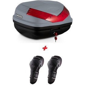 Resim Wogen Wg39 Basic Arka Çanta 39 Litre Nardo Gri + Karbon Dizlik Siyah 