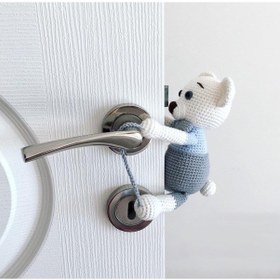 Resim Amigurumi Kapı Tutucu Köpek 