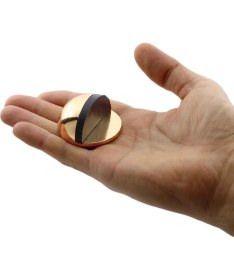 Resim Nzb Yarımay Kapı Stoperi Tamponu Yapışkanlı Metal Kapı Stopu Albrifin (5 Adet) 