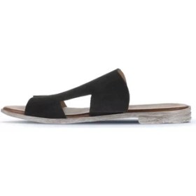 Resim Bueno Shoes Siyah Alf Süet Kadın Düz Terlik 01WA3012 01WA3012 