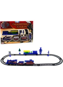 Resim Uj Toys 26 Parçalı Pilli Tren Seti Mavi 