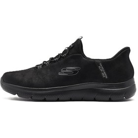 Resim Skechers Summits-korlo Memory Foam Mens Sneaker Hafızalı Taban Lastik Bağcıklı Erkek Günlük Spor Ayakkabı Siyah Siyah | Orijinal 