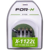 Resim Forx X-1122l 2 Rca + 2 Rca Bakır 5 Metre Kablo 4434 