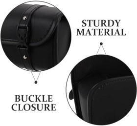 Resim Zerodeko Motorcycle Handlebar Bag Vintage Su Geçirmez Araç Çantası Hızlı Serbest Bilezikli Büyük Kapasiteli Elektrikli Scooter ve için Uygun Siyah 