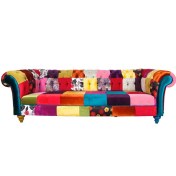 Resim 3A Mobilya Patchwork Chesterfield Kanepe 