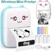 Resim Kablosuz Mini Termal Yazıcı Kablosuz Mini Termal Yazıcı, Taşınabilir Etiket Makinesi, 200dpi Yüksek Çözünürlük, USB Şarj Edilebilir, Uygulama ve Kablosuz Bağlantı ile, Therma 