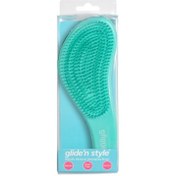 Resim Gliden Style Metalik Gökkuşağı Ergonomik Açma Tarama Fırçası 
