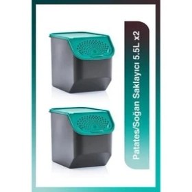 Resim 2'li Patates ve Soğan Saklama Kabı 5.5 Lt 