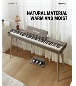 Resim Donner DDP-60 Dijital Piyano (Gray Wood Grain) 