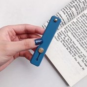 Resim GongtuShop No.6 Tarzı Şeker Renk Parmak Yüzük Tutucu Silikon Telefon El Bandı Tutucu iPhone Bileklik Askı Itme Çekme Kavrama Standı Braketi (Yurt Dışından) 