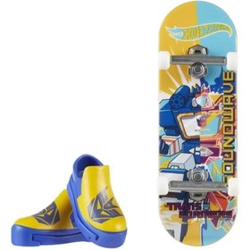 Resim Hot Wheels Skate Temalı Parmak Kaykay ve Ayakkabı Paketleri HVK41 - 5+ Yaş 