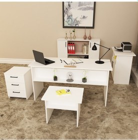 Resim KALENDER DEKOR MERKÜR-1-2-3-4-5 OFİS BÜRO MASASI TAKIMI MRK01 