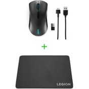 Resim Lenovo m600 Mouse Type c Şarjlı GY50X79385+Legion Gaming MousePad GXY0K07131 