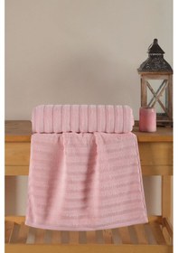 Resim Varol Wave Serisi Premium Micro Cotton Banyo Havlusu 80x150cm Pembe/80x150cm Pembe 