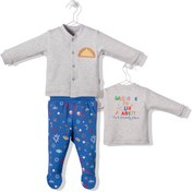 Resim Bebetto Interlok Patikli Pijama Takımı (sky Ball) F1226 